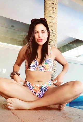 3. Erotic Ana Morquecho in Floral Bikini