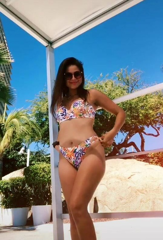 Sweetie Ana Morquecho in Floral Bikini