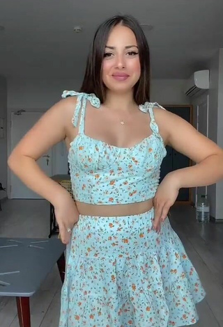 2. Sultry Asena Kızılarslan in Floral Crop Top