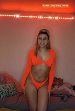 Sweetie BbygShai in Electric Orange Bikini