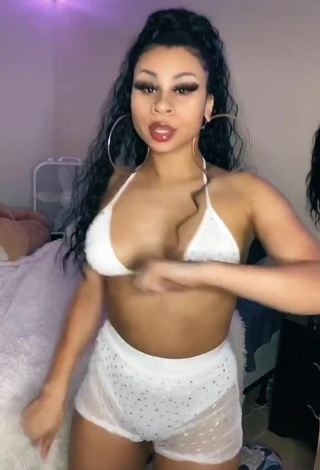 3. Sexy BbygShai in White Bikini Top