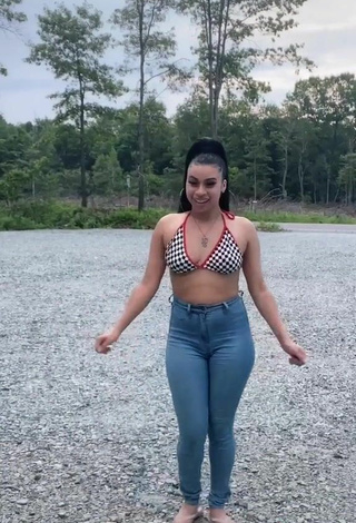 5. Luscious BbygShai in Checkered Bikini Top and Bouncing Boobs