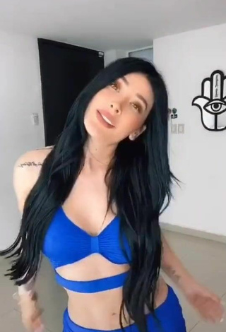 2. Luscious Brenda Zambrano in Blue Crop Top