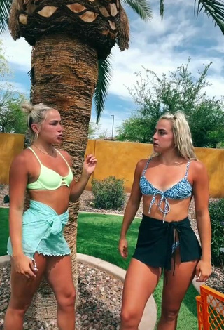 Titillating Hanna & Haley Cavinder in Bikini Top