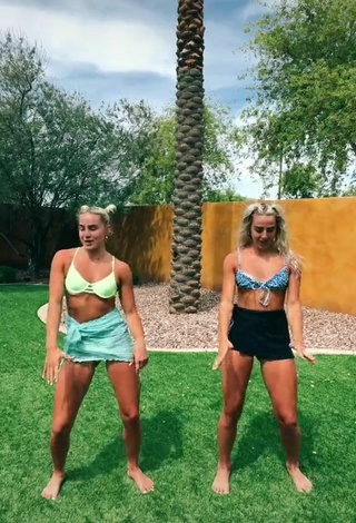 Sultry Hanna & Haley Cavinder in Bikini Top