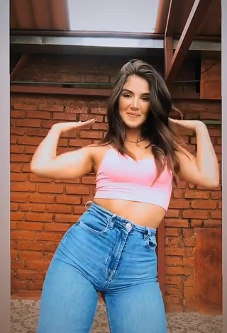 4. Luscious Dayanara Peralta in Pink Crop Top